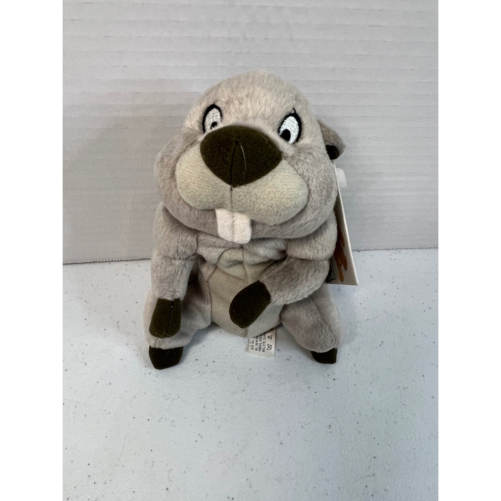 Disney Winnie the Pooh Gopher Beanbag Friend Plush Mattel Arcotoys 82688 8"